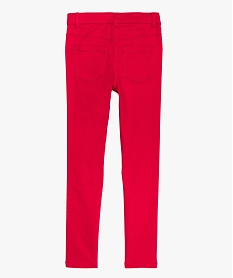 pantalon fille avec lisere passepoile paillete sur les cotes rose pantalonsA116101_3