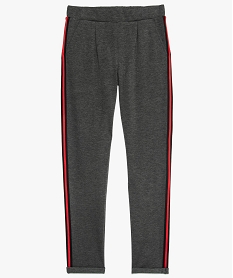 GEMO Pantalon fille fluide à taille élastiquée gris standard