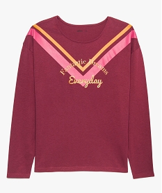 VESTE ROSE FUSHIA TEE-SHIRT BORDEAUX