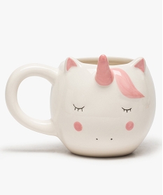 GEMO Tasse motif licorne avec détails en relief Blanc
