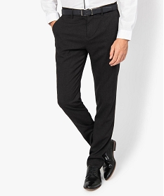 GEMO Pantalon homme coupe classique chiné Gris