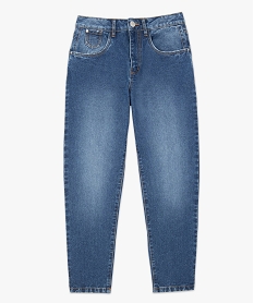 jean femme coupe mom taille haute longueur 78e bleu pantalons jeans et leggingsA146501_4