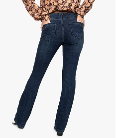 jean femme bootcut avec ceinture tressee amovible bleu pantalons jeans et leggingsA146601_3