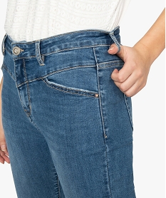 jean femme coupe slim taille haute en coton stretch bleu pantalons jeans et leggingsA147701_2