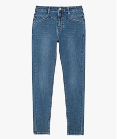 jean femme coupe slim taille haute en coton stretch bleu pantalons jeans et leggingsA147701_4
