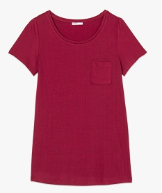 tee-shirt de grossesse avec dos plisse elegant violetA158301_4