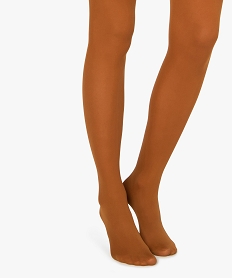 GEMO Collants semi-opaques unis 50 Deniers marron vif