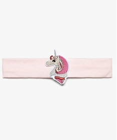 GEMO Bandeau cheveux pour fille avec motif licorne Rose