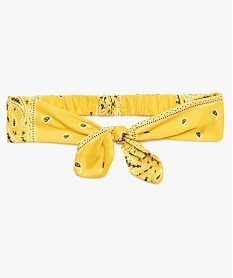 bandeau fille pour les cheveux aspect bandana jaune autres accessoires filleA166901_1