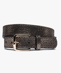 ceinture fille pailletee avec petits pois et boucle metallique jaune ceinturesA168501_1