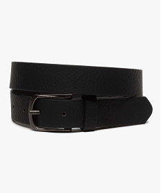 ceinture garcon a boucle aspect graine noirA168801_1