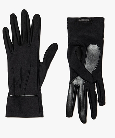 GEMO Gants femme seconde peau tactiles - Isotoner Noir