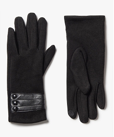 gants femme a doublure chaude noirA171201_1
