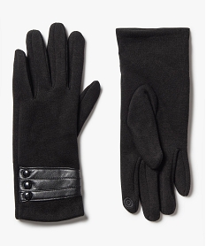 GEMO Gants femme à doublure chaude Noir