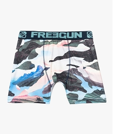 GEMO Boxer homme en microfibre imrpimé paysage - Freegun Imprimé