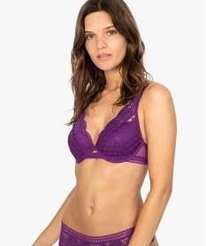 GEMO Soutien-gorge foulard avec bonnets coqués Violet