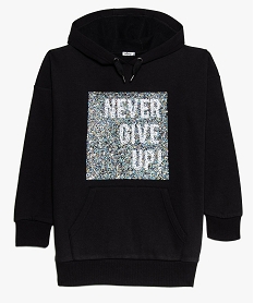 ROBE ECRU SWEAT NOIR