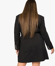 robe femme forme blazer ceinturee - gemo x lalaa misaki noirA199901_3