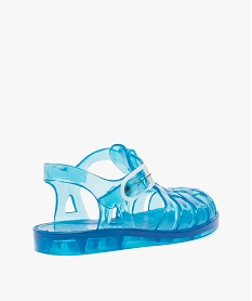 sandales garcon en plastique avec semelle crantee bleu tongs et plageA206401_4