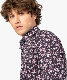 chemise homme a motifs fleuris coupe slim imprimeA211201_2