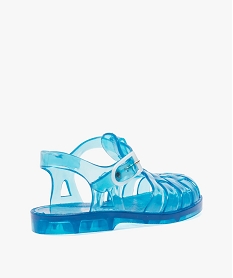 sandales de plage bebe garcon en plastique et semelle crantee bleu tongs et plageA218501_4