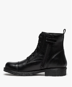 boots fille avec fermeture lacets et zip - geox noirA219001_3