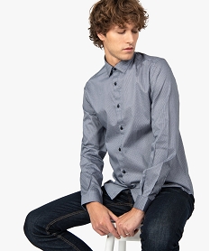 GEMO Chemise homme imprimée avec coupe slim Multicolore