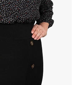 jupe femme longueur chevilles avec boutons fantaisie noirA221201_2