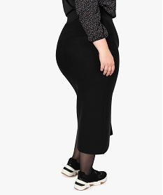 jupe femme longueur chevilles avec boutons fantaisie noir robes et jupesA221201_3