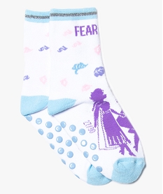 chaussettes dinterieur pour fille - la reine des neiges beigeA225601_1