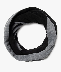 GEMO Snood garçon long doublé polaire Gris