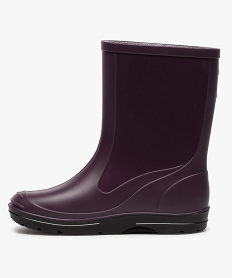 bottes de pluie fille avec semelle contrastante violetA271601_3
