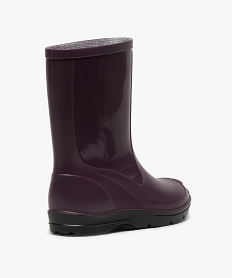 bottes de pluie fille avec semelle contrastante violetA271601_4