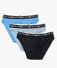 slip homme en coton stretch confortables - dim (lot de 3) bleuA274001_1