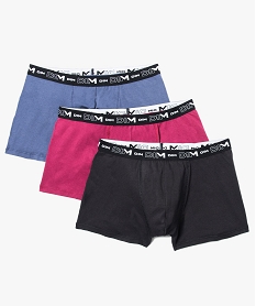 GEMO Boxer homme en coton stretch - Dim (lot de 3) Rouge