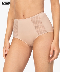 GEMO Culotte femme taille haute effet ventre plat - DIM Rose