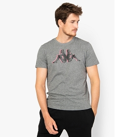 GEMO Tee-shirt homme à manches courtes et imprimé en relief - Kappa Gris