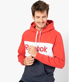 GEMO Sweat homme en molleton à capuche - Reebok rouge standard
