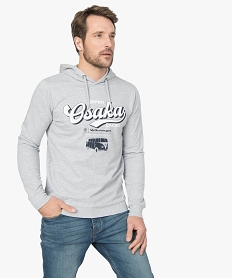 sweat homme molletonnee a capuche - volkswagen grisA289801_1