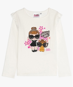 GEMO Tee-shirt fille à épaules volantées - LOL Surprise Blanc
