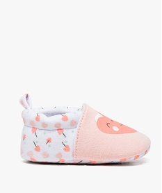 GEMO Chaussures de naissance bébé fille motifs cœurs acidulés Rose