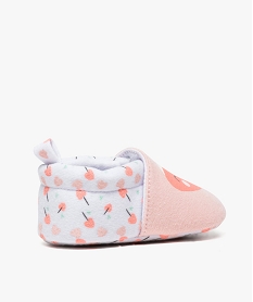 chaussures de naissance bebe fille motifs cœurs acidules rose chaussures de naissanceA291101_4