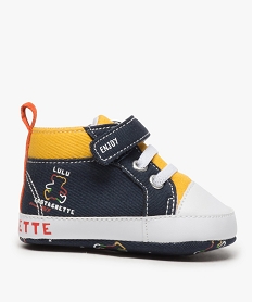 chaussons de naissance bebe multicolores – lulu castagnette bleuA291901_1