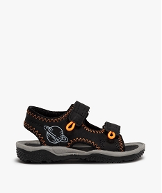 GEMO Sandales bébé garçon à fermeture double scratch noir standard