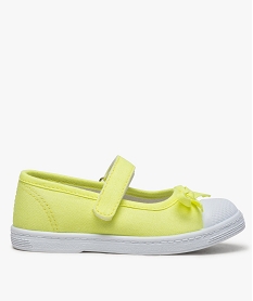 GEMO Tennis fille en forme de babies en toile fermeture à scratch Jaune