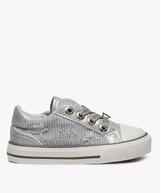 GEMO Tennis fille zippées détails métallisés– Lulu Castagnette blanc standard