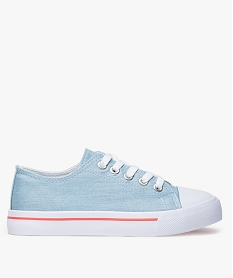 GEMO Baskets fille dessus textile recyclé - Les Supaires du 30 au 36 bleu standard