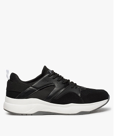 baskets homme multimatieres inspiration retro running noirA318501_1