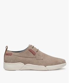 GEMO Tennis homme de ville à semelle contrastée gris standard