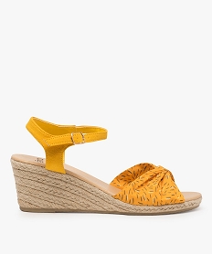 GEMO Sandales femme à talon compensé en corde 4931